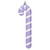 Vickerman MT251886W - 18 inch Lavender Enamel Candy Cane Christmas Ornament 