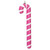Vickerman MT252059W - 24 inch Hot Pink Enamel Candy Cane Christmas Ornament 