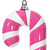 Vickerman MT252059W - 24 inch Hot Pink Enamel Candy Cane Christmas Ornament 