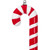 Vickerman MT252203W - 36 inch Red Enamel Candy Cane Christmas Ornament
