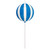 Vickerman MT252402W - 23.6 inch Blue Enamel Lollipop Christmas Ornament 