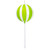 Vickerman MT252473W - 23.6 inch Lime Enamel Lollipop Christmas Ornament 