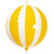 Vickerman MT252478W - 23.6 inch Yellow Enamel Lollipop Christmas Ornament