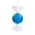 Vickerman MT253002W - 7 inch Blue Enamel Candy Christmas Ornament - 3 Pack 