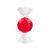 Vickerman MT253003W - 7 inch Red Enamel Assorted Candy Christmas Ornament - 3 Pack