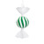 Vickerman MT253004W - 7 inch Green Enamel Assorted Candy Christmas Ornament - 3 Pack 