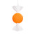 Vickerman MT253028W - 7 inch Orange Enamel Assorted Candy Christmas Ornament - 3 Pack