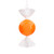 Vickerman MT253028W - 7 inch Orange Enamel Assorted Candy Christmas Ornament - 3 Pack 