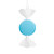 Vickerman MT253052W - 7 inch Light Blue Enamel Candy Christmas Ornament - 3 Pack 