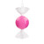 Vickerman MT253059W - 7 inch Hot Pink Enamel Assorted Candy Christmas Ornament - 3 Pack 