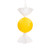Vickerman MT253078W - 7 inch Yellow Enamel Assorted Candy Christmas Ornament - 3 Pack 