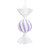 Vickerman MT253086W - 7 inch Lavender Enamel Assorted Candy Christmas Ornament - 3 Pack