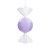Vickerman MT253086W - 7 inch Lavender Enamel Assorted Candy Christmas Ornament - 3 Pack