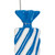 Vickerman MT253202W - 4 inch Blue Enamel Assorted Candy Christmas Ornament - 6 Pack 