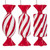Vickerman MT253203W - 4 inch Red Enamel Assorted Candy Christmas Ornament - 6 Pack 