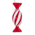Vickerman MT253203W - 4 inch Red Enamel Assorted Candy Christmas Ornament - 6 Pack 