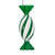 Vickerman MT253204W - 4 inch Green Enamel Assorted Candy Christmas Ornament - 6 Pack 