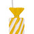 Vickerman MT253278W - 4 inch Yellow Enamel Assorted Candy Christmas Ornament - 6 Pack 