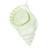 Vickerman MT256054W - 10 inch Celadon Glitter Conch Shell Christmas Ornament 
