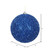 Vickerman N178202D - 6 inch Blue Ball Christmas Ornament - 2 Pack