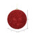 Vickerman N178203D - 6 inch Red Ball Christmas Ornament - 2 Pack