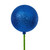 Vickerman N234302G - 3 inch Blue Glitter Ball on 18 inch Stick Christmas Ornament - 12 Pack