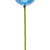 Vickerman N234302SV - 3 inch Blue Shiny Ball on 18 inch Stick Christmas Ornament - 12 Pack