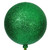 Vickerman N234304G - 3 inch Green Glitter Ball on 18 inch Stick Christmas Ornament - 12 Pack 