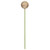 Vickerman N234338G - 3 inch Champagne Glitter Ball on 18 inch Stick Christmas Ornament 