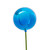 Vickerman N234402SV - 4 inch Blue Shiny Ball on 18 inch Stick Christmas Ornament - 6 Pack