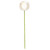 Vickerman N234438SV - 4 inch Champagne Shiny Ball on 18 inch Stick Christmas Ornament - 6 Pack