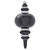 Vickerman N241317DCV - 13 inch Black Candy Glitter Finial Outdoor Christmas Ornament