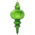 Vickerman N241524D - 13 inch Emerald Mercury Finial Christmas Ornament 