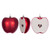 Vickerman N241704D - 4 inch Apple Matte Pinecone Christmas Ornament - 6 Pack 