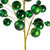 Vickerman N254104 - 30 in. Green Shiny Ball Ornament Artificial Spray