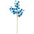Vickerman N254112 - 30 inch Turquoise Matte Ball Ornament Spray with 1 in. to 2 in. Ornaments