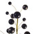 Vickerman N254117 - 30 in. Black Shiny Ball Ornament Artificial Spray