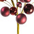 Vickerman N254119 - 30 inch Wine Matte Shiny Ball Ornament Spray with 1 in. to 2 in. Ornaments 