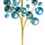 Vickerman N254152 - 30 inch Denim Matte Ball Ornament Spray with 1 in. to 2 in. Ornaments 