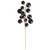 Vickerman N254317 - 30 inch Black Shiny Ball Ornament Spray with 2 in. to 3 in. Ornaments