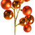 Vickerman N254318 - 30 in. Burnished Orange Ball Ornament Artificial Spray