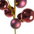 Vickerman N254319 - 30 in. Wine Matte Shiny Ball Ornament Artificial Spray
