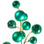 Vickerman N254342 - 30 inch Teal Matte Shiny Ball Ornament Spray with 2 in. to 3 in. Ornaments