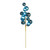 Vickerman N254352 - 30 in. Denim Blue Matte Ball Ornament Artificial Spray
