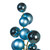 Vickerman N254352 - 30 in. Denim Blue Matte Ball Ornament Artificial Spray