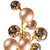 Vickerman N254358 - 30 inch Rose Gold Matte Ball Ornament Spray with 2 in. to 3 in. Ornaments