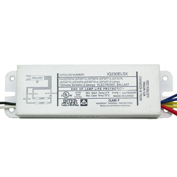 Interglobal Cat No. IG1320EL Replacement Light Ballast