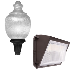 street light post mount fixture