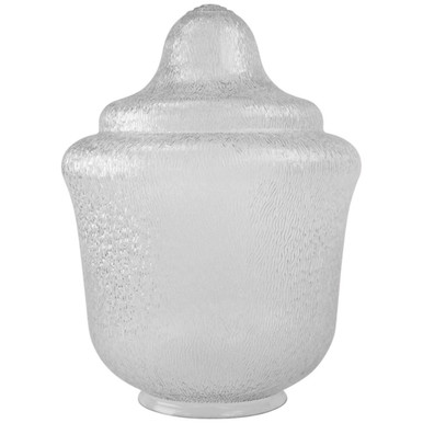LBS Lighting 20" Clear Acorn Street Lamp Acrylic Cover with 8" Neck Base
