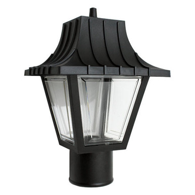 Super Bright LED Outdoor Black Coach Lantern Post Top Light